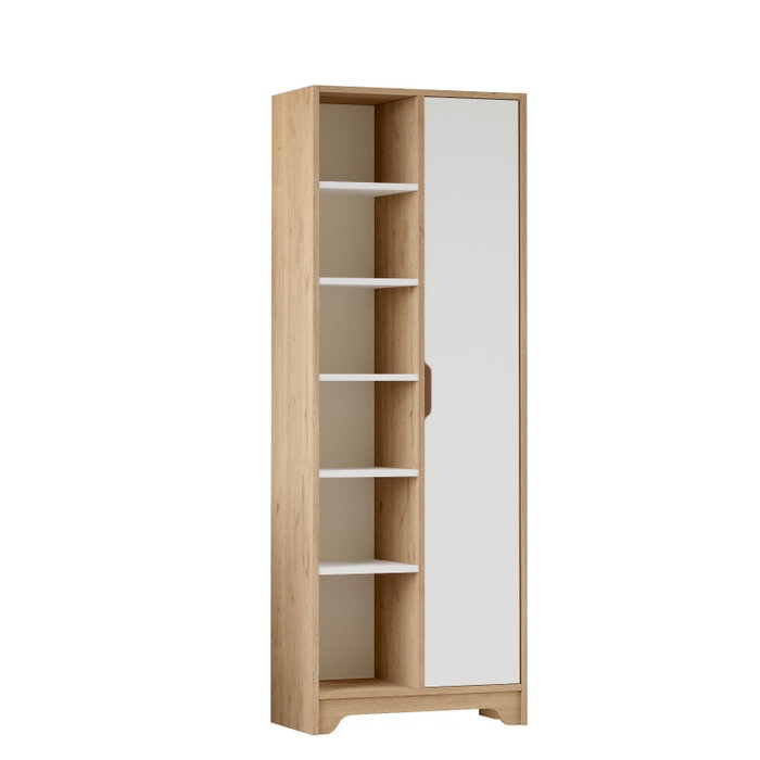Hanah Home Armario Multiusos Roble y Blanco LIB2-SW